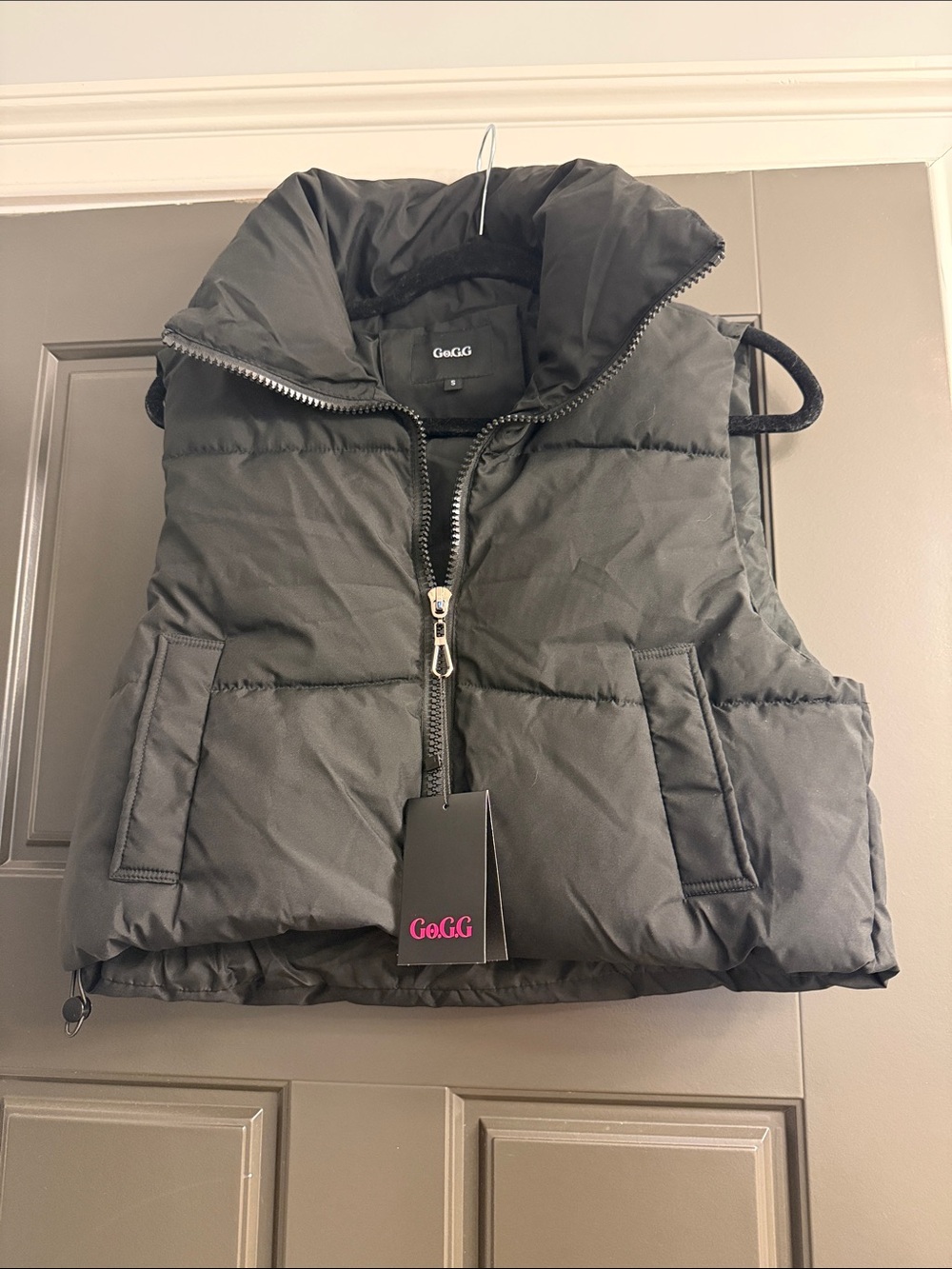 Black Puffer Jacket Short Length